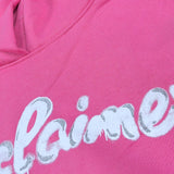 Disclaimer Felpa tinta unita con Cappuccio E Stampa Rosa per Bambina 25IDK58706XX ROSA DISCLAIMER 