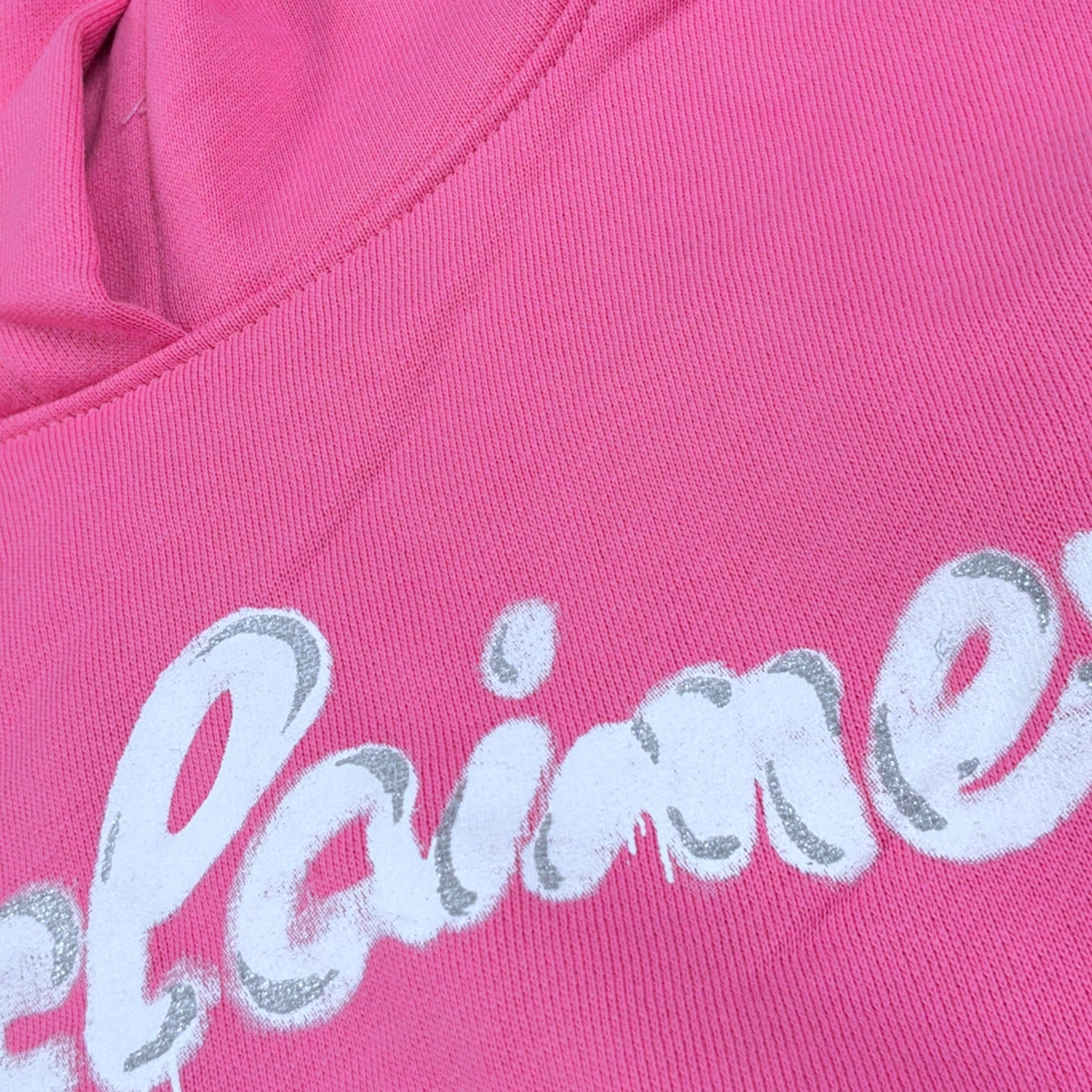 Disclaimer Felpa tinta unita con Cappuccio E Stampa Rosa per Bambina 25IDK58706XX ROSA DISCLAIMER 