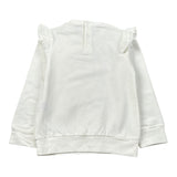 Disney Felpa tinta unita Girocollo con Stampa Bianco per Bambina WE0016 BIANCO DISNEY 