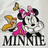 Disney Felpa tinta unita Girocollo con Stampa Bianco per Bambina WE0017 BIANCO DISNEY 