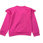 Disney Felpa tinta unita Girocollo con Stampa Fuxia per Bambina WE0017 FUXIA DISNEY 