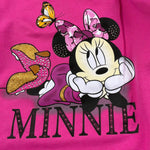 Disney Felpa tinta unita Girocollo con Stampa Fuxia per Bambina WE0017 FUXIA DISNEY 