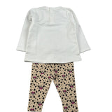 Disney Completo 2 Pz Shirt-Leggins Stampa Topolina Bianco per Neonata WP0057 BIANCO DISNEY 