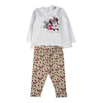 Disney Completo 2 Pz Shirt-Leggins Stampa Topolina Bianco per Neonata WP0057 BIANCO DISNEY 