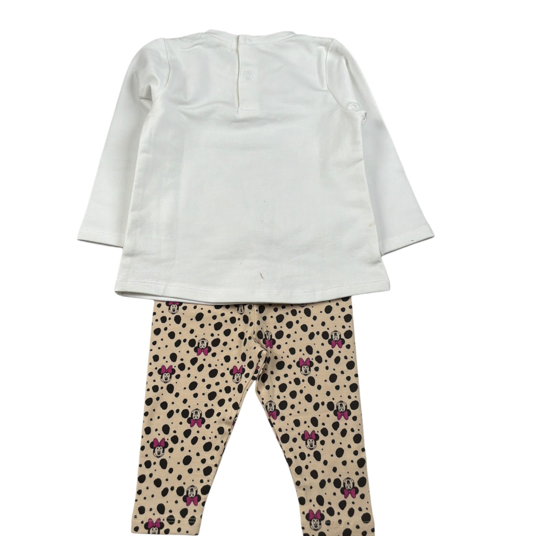 Disney Completo 2 Pz Shirt-Leggins Stampa Topolina Bianco per Bambina WP0057J BIANCO DISNEY 
