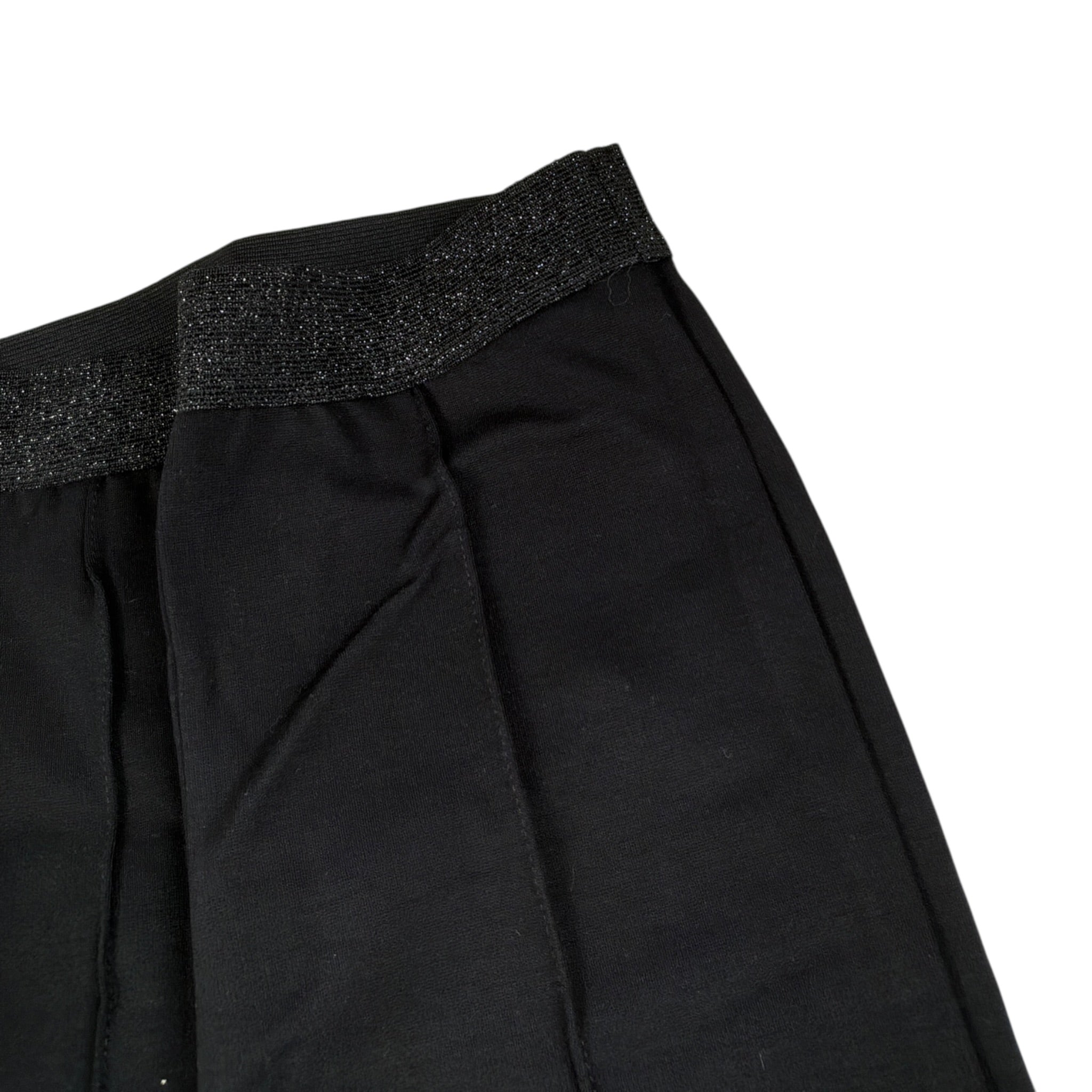 Dixie Pantalone tinta unita con Elastico con Brillantini Nero per Bambina FLY04172G34 NERO DIXIE 