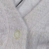 Dixie Cardigan tinta unita con Pelliccia Beige per Bambina LG32260G79 BEIGE DIXIE 