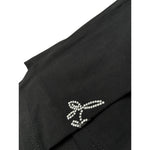 Dixie Shirt Girocollo tinta unita con Brillantini Nero per Bambina ML48030G79 NERO DIXIE 