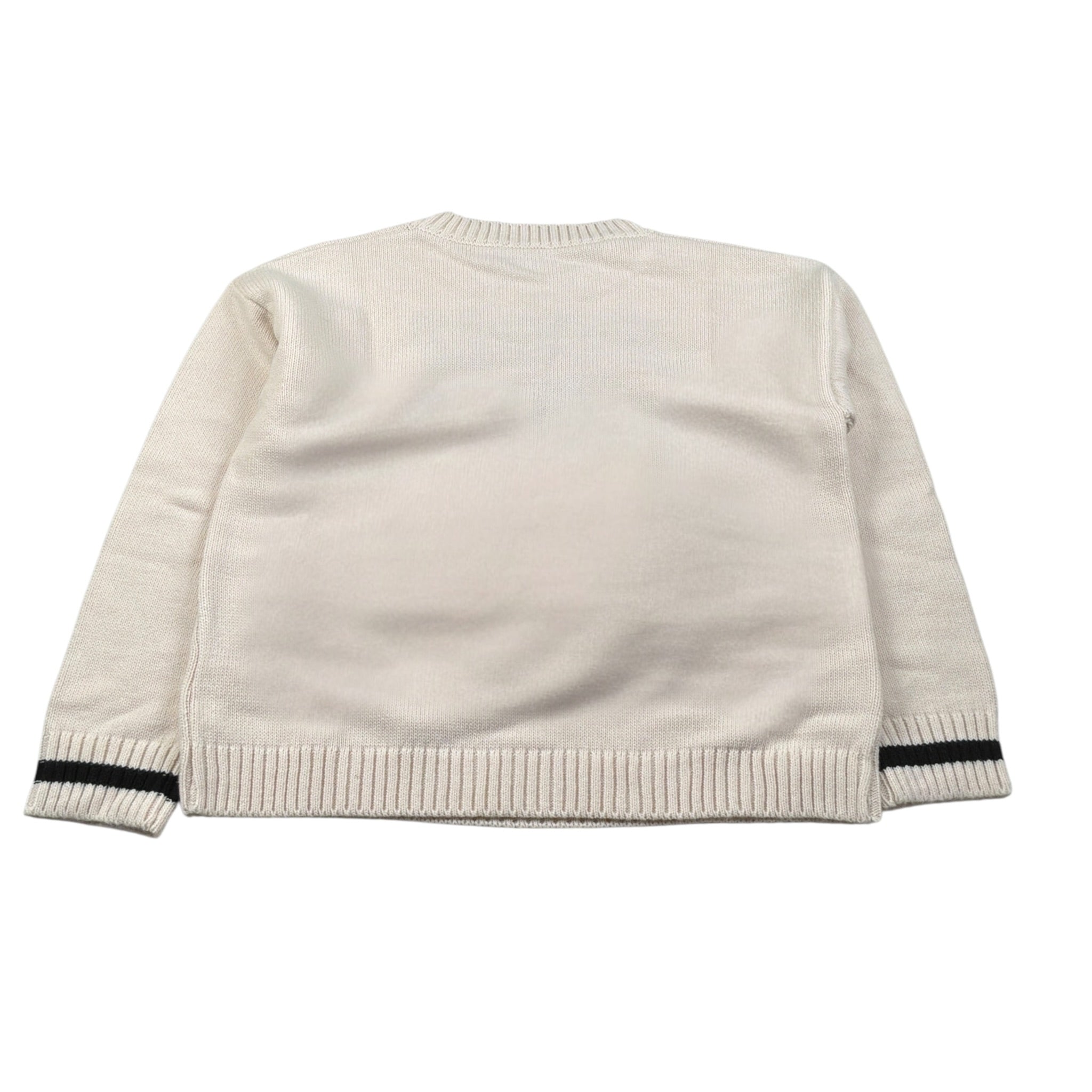 Dixie Maglia tinta unita Girocollo con Stampa Panna per Bambina NB4323G79 PANNA DIXIE 