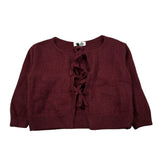 Dixie Cardigan tinta unita Bordeaux per Bambina NB55230G79 BORDEAUX DIXIE 