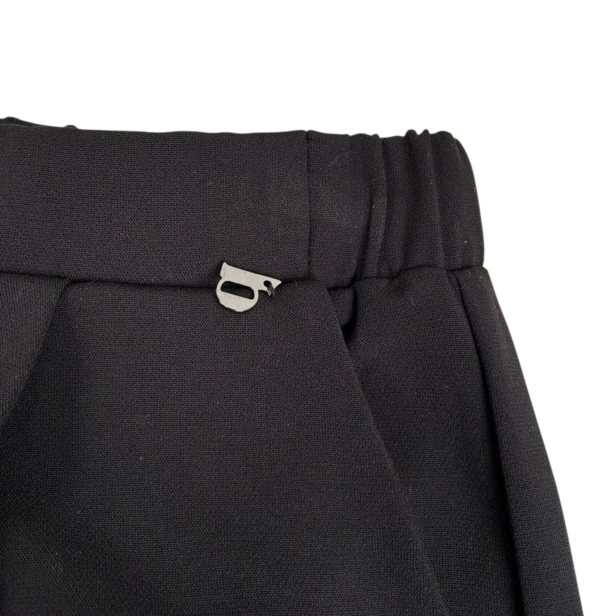 Dixie Pantalone tinta unita Modello Palazzo Nero per Bambina PE69132G799 NERO DIXIE 