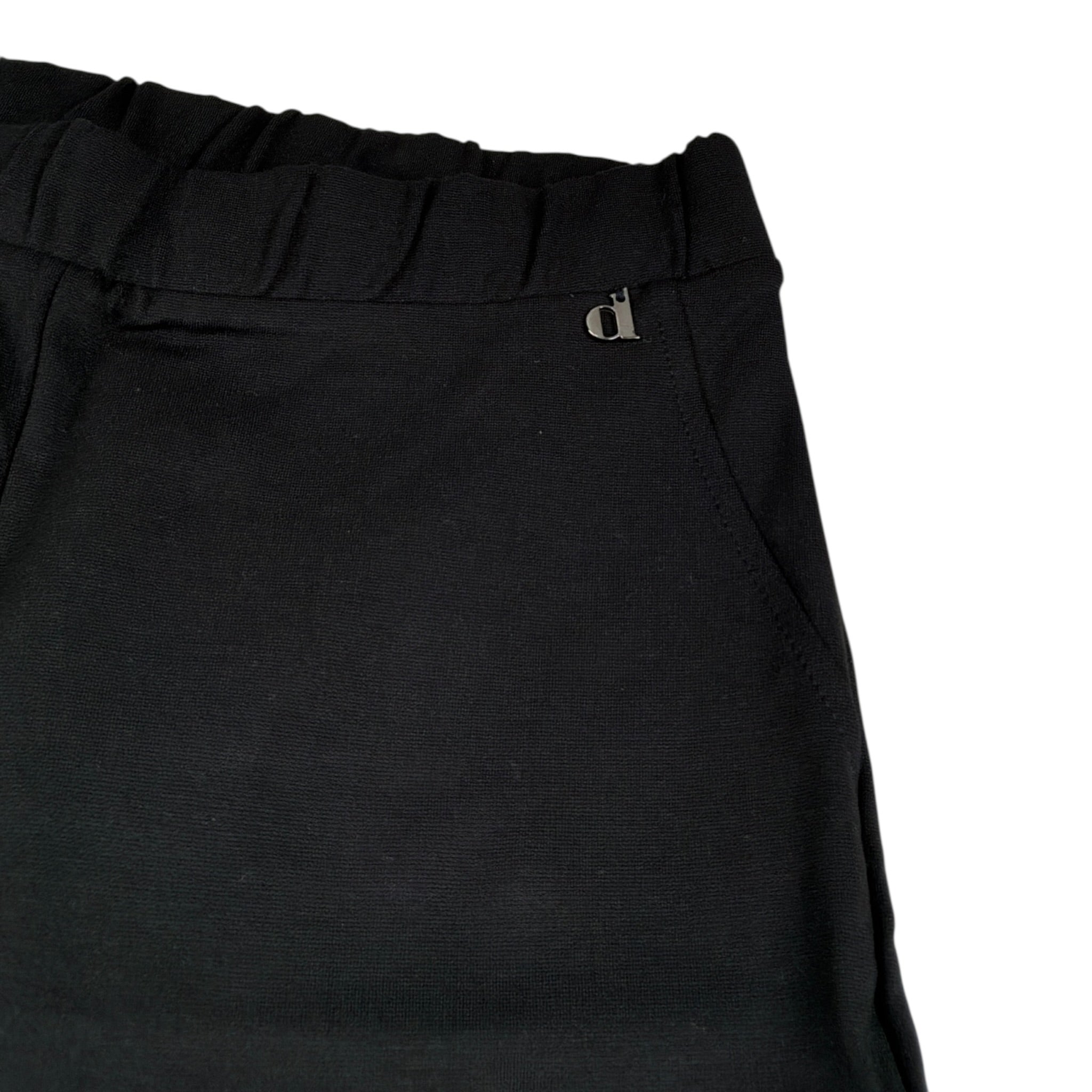 Dixie Pantalone tinta unita Modello Zampa Nero per Bambina PE69132G79 NERO DIXIE 