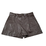 Dixie Short In Ecopelle tinta unita Marrone per Bambina RB09200G79XX MARRONE DIXIE 