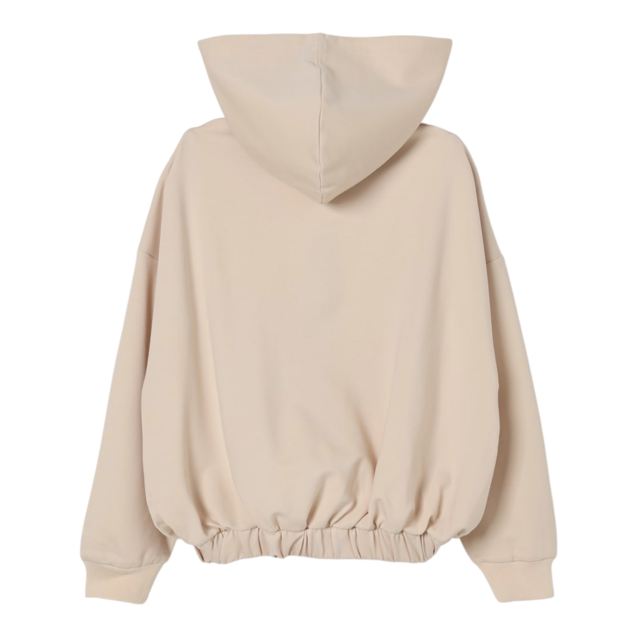 Dkny Felpa con Zip E Cappuccio tinta unita Beige per Bambina D62385 BEIGE DKNY 