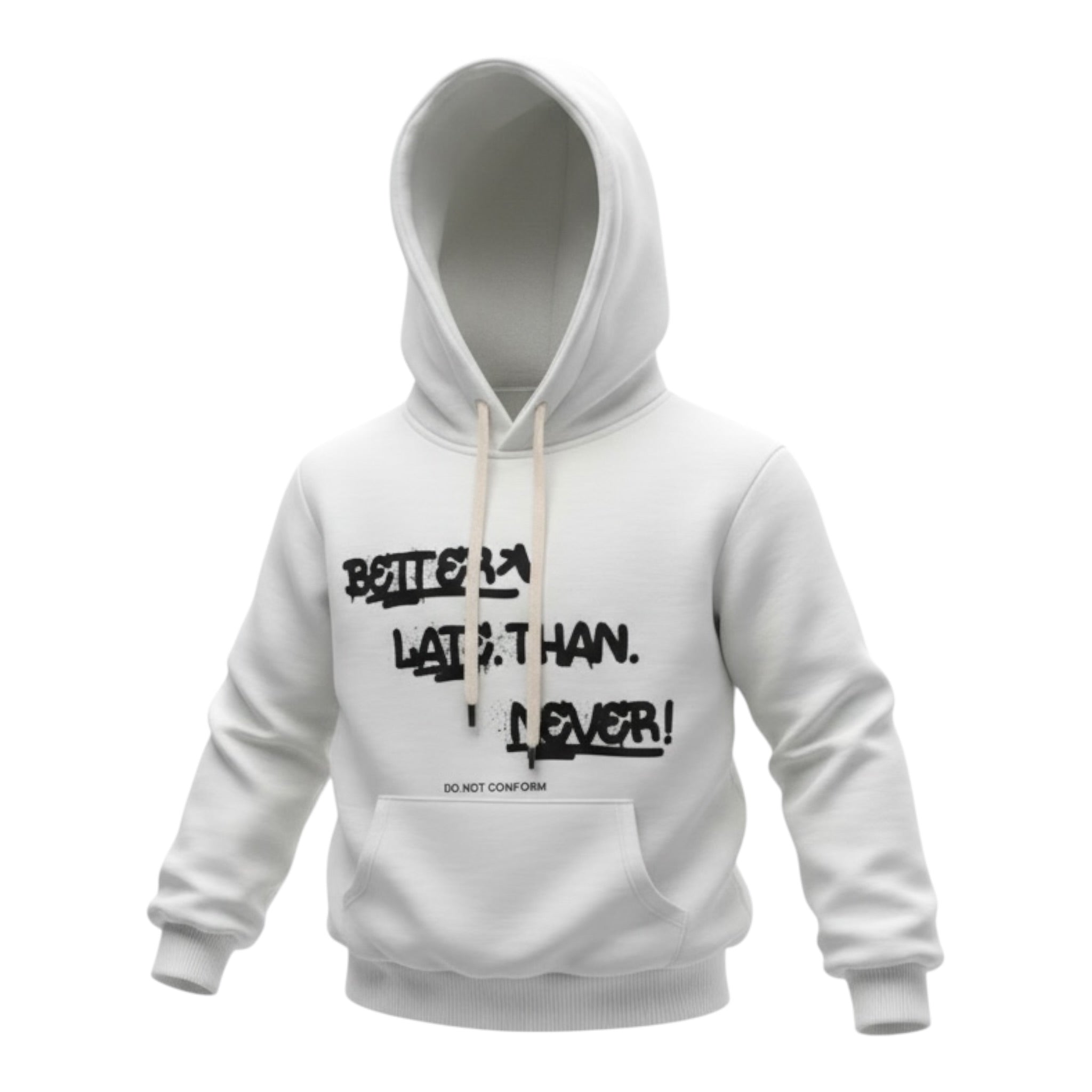 Do Not Conform Felpa tinta unita con Cappuccio E Stampa Bianco per Neonato FW26N BIANCO DO NOT CONFORM 