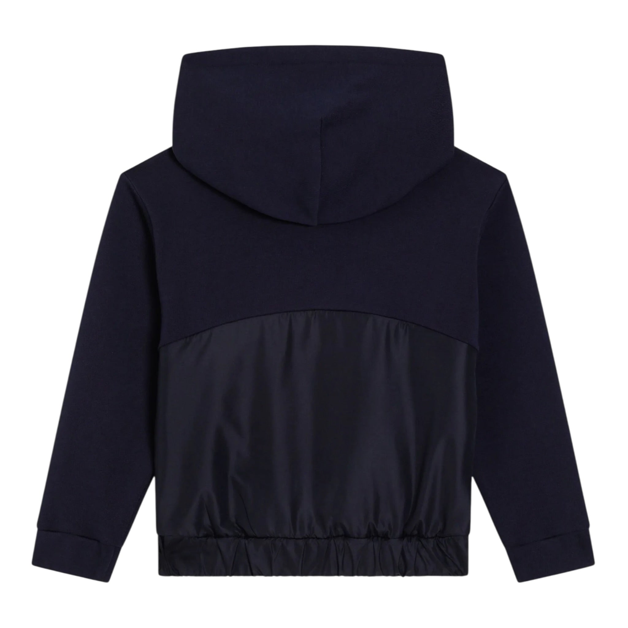Dolce & Gabbana Felpa Chiusa con Cappuccio tinta unita con Logo Blu per Bambino L4JWMC BLU DOLCE & GABBANA 