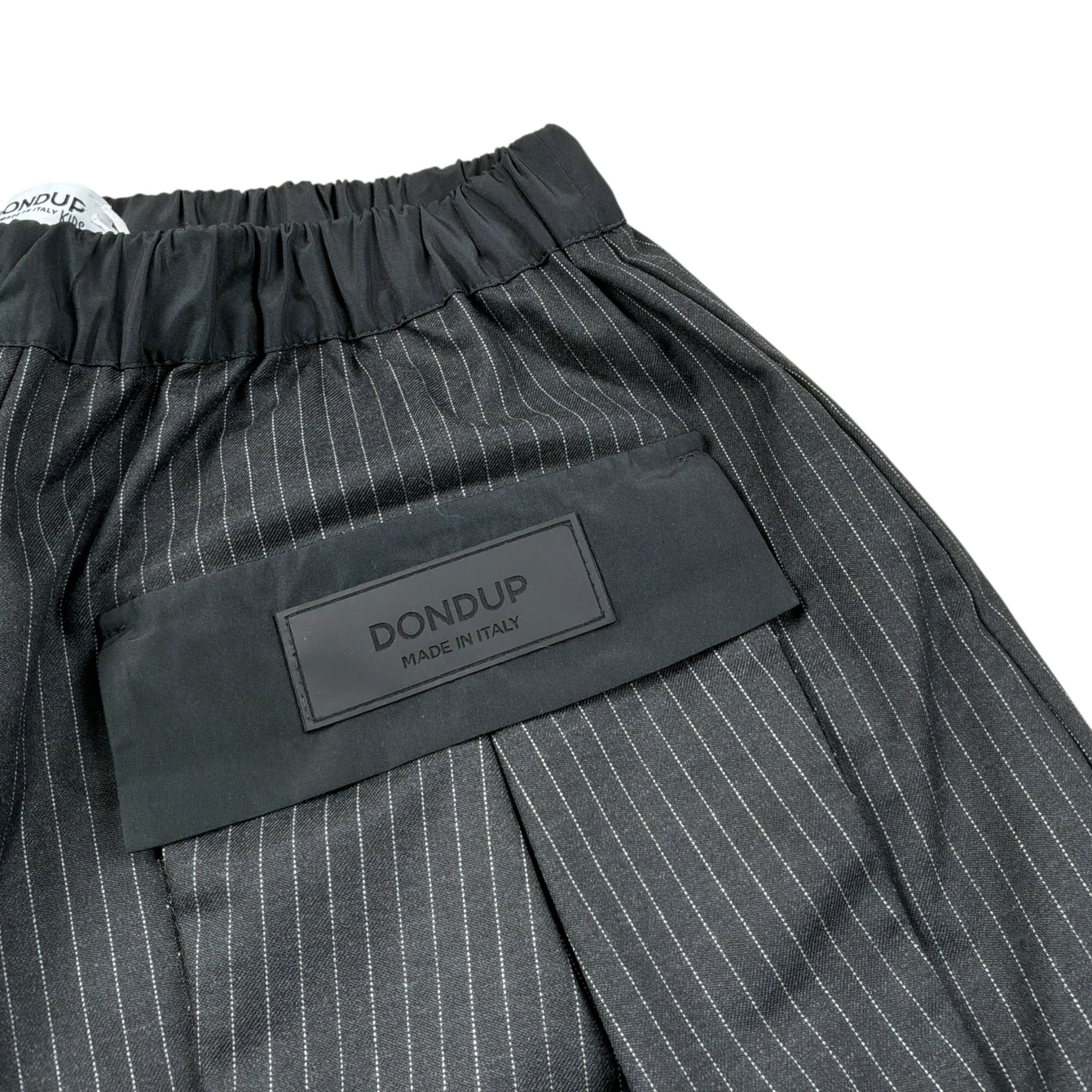 Dondup Short tinta unita con Elastico In Vita Nero per Bambina DFBE135 NERO DONDUP 