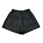 Dondup Short tinta unita con Elastico In Vita Nero per Bambina DFBE135X NERO DONDUP 