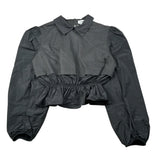 Dondup Camicia Manica Lunga tinta unita Nero per Bambina DFCA046 NERO DONDUP 