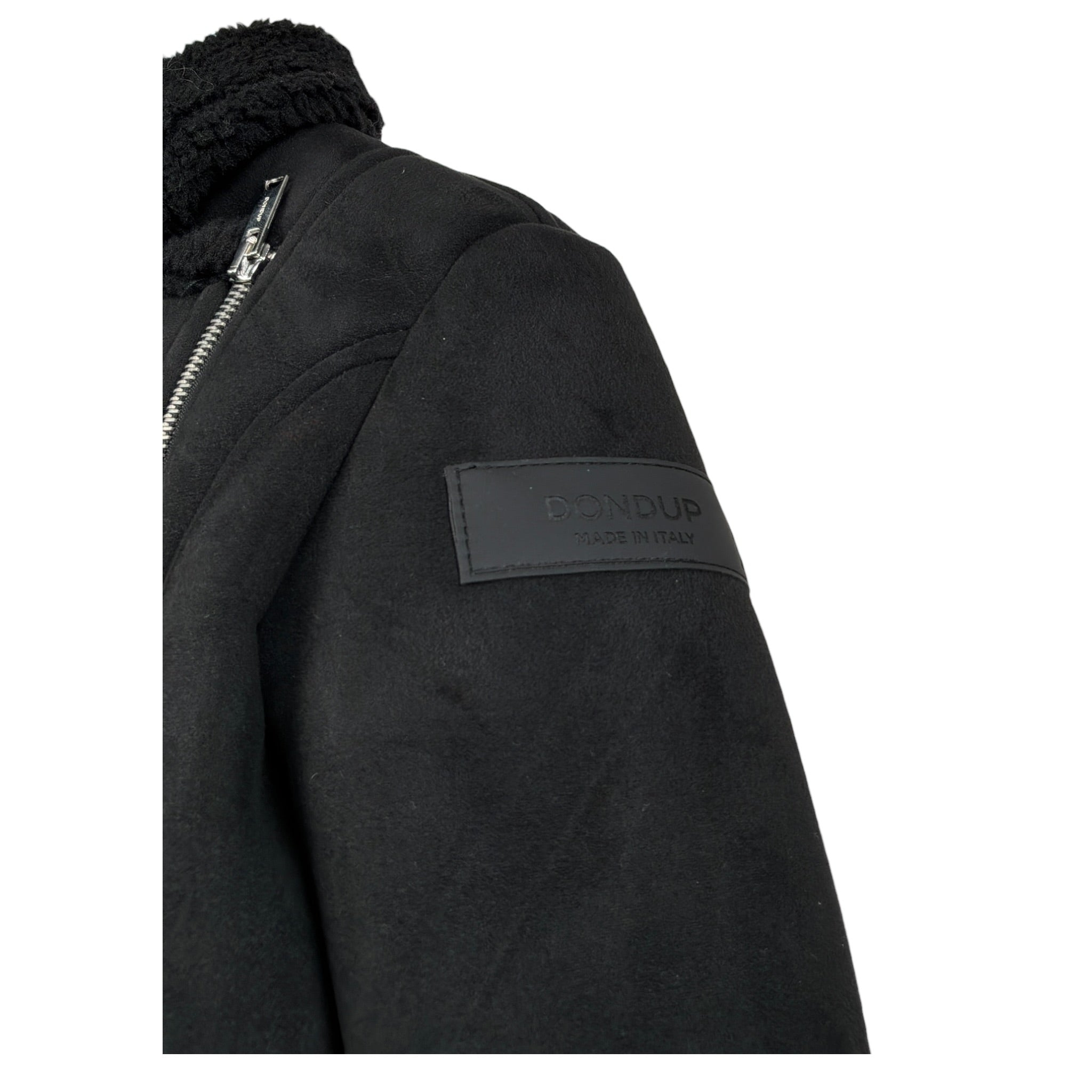 Dondup Montone tinta unita con Zip Nero per Neonato DFGB019N NERO DONDUP 