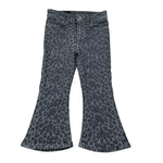 Dondup Jeans tinta unita Modello Zampa Fantasia Maculata Grigio per Bambina DFPA156J GRIGIO DONDUP 