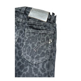 Dondup Jeans tinta unita Modello Zampa Fantasia Maculata Grigio per Bambina DFPA156J GRIGIO DONDUP 