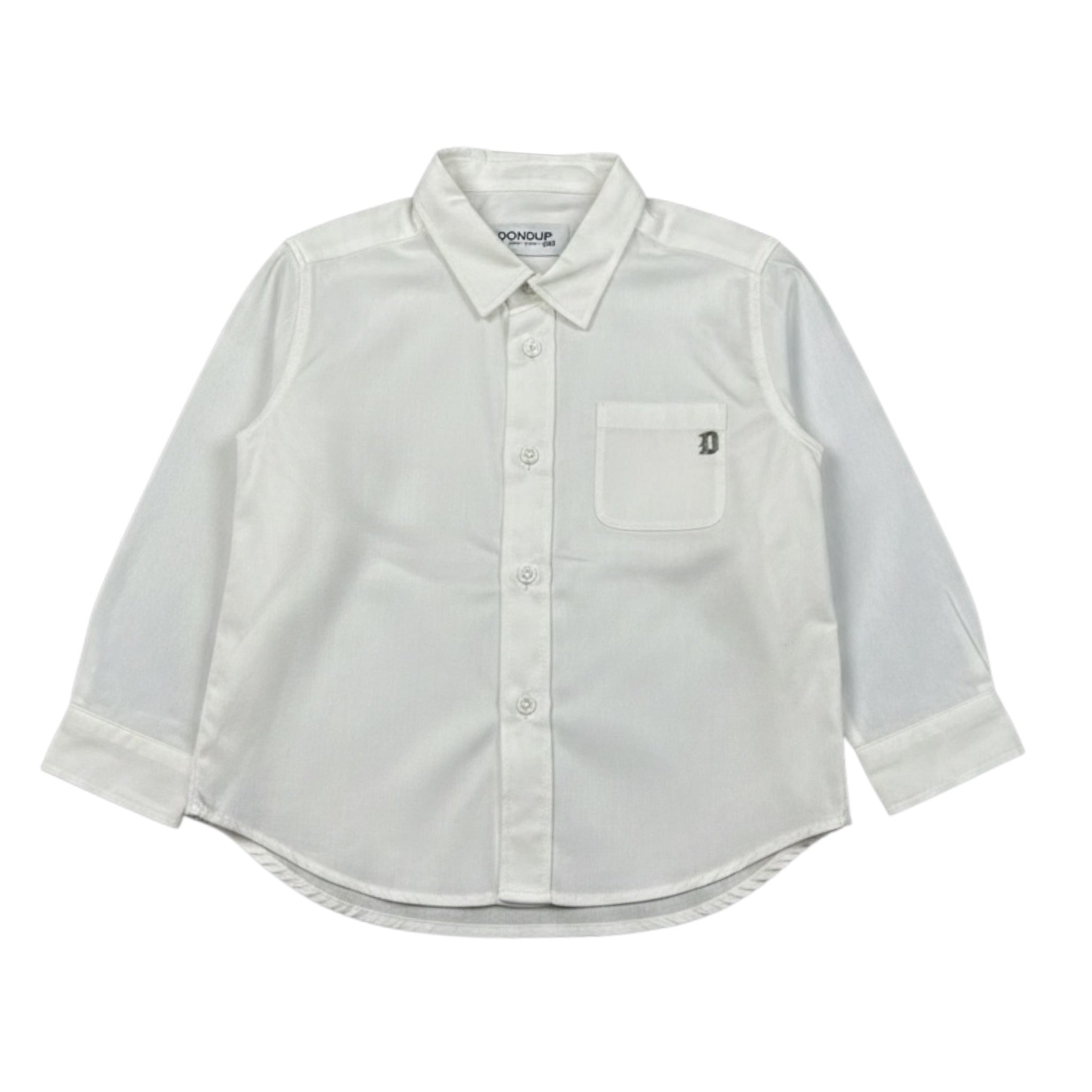 Dondup Camicia Manica Lunga tinta unita Bianco per Neonato DMCA003 BIANCO DONDUP 