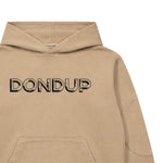 Dondup Felpa tinta unita con Stampa E Cappuccio Beige per Neonata DMFE018XN BEIGE DONDUP 