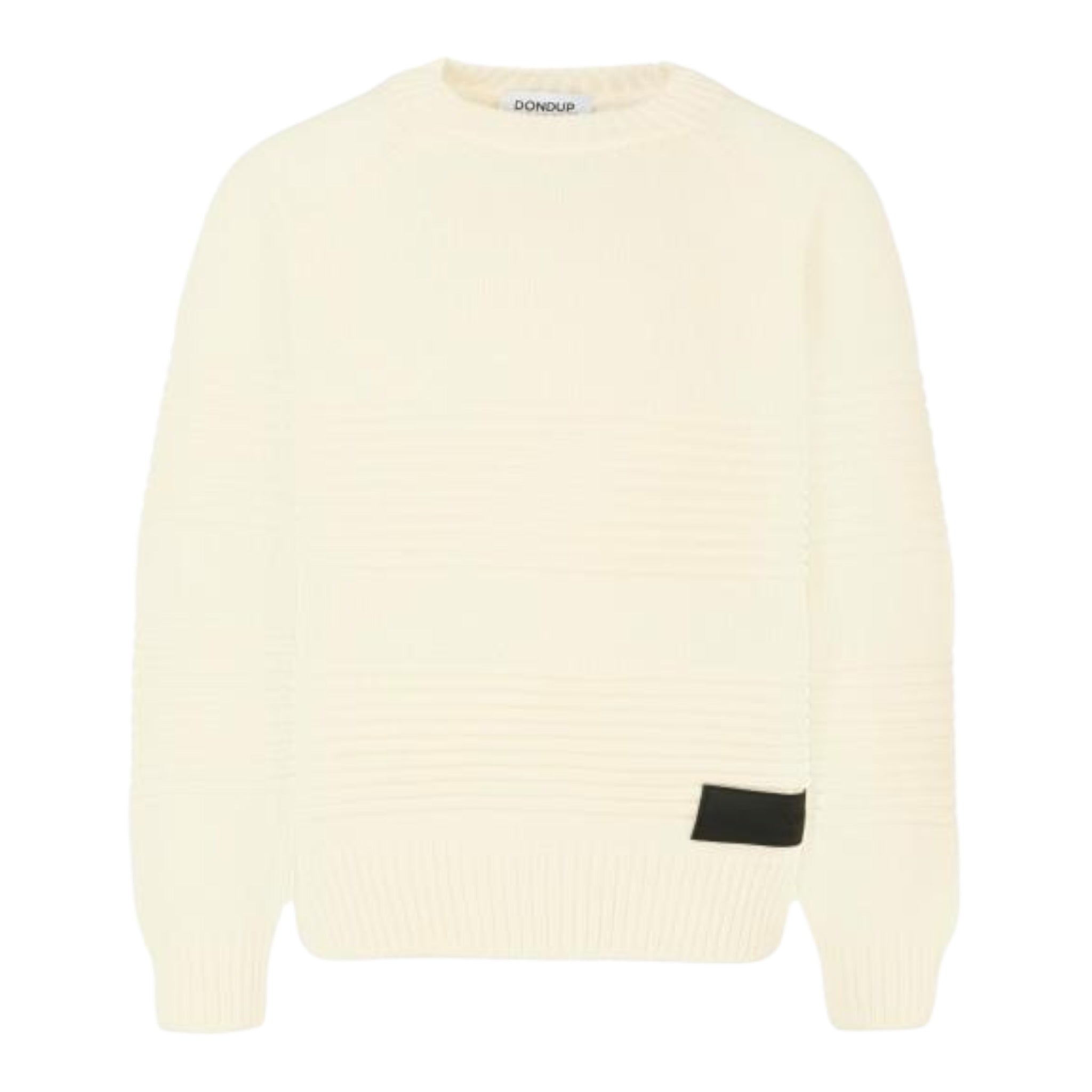 Dondup Maglia tinta unita con Logo Panna per Neonato DMMA029N PANNA DONDUP 
