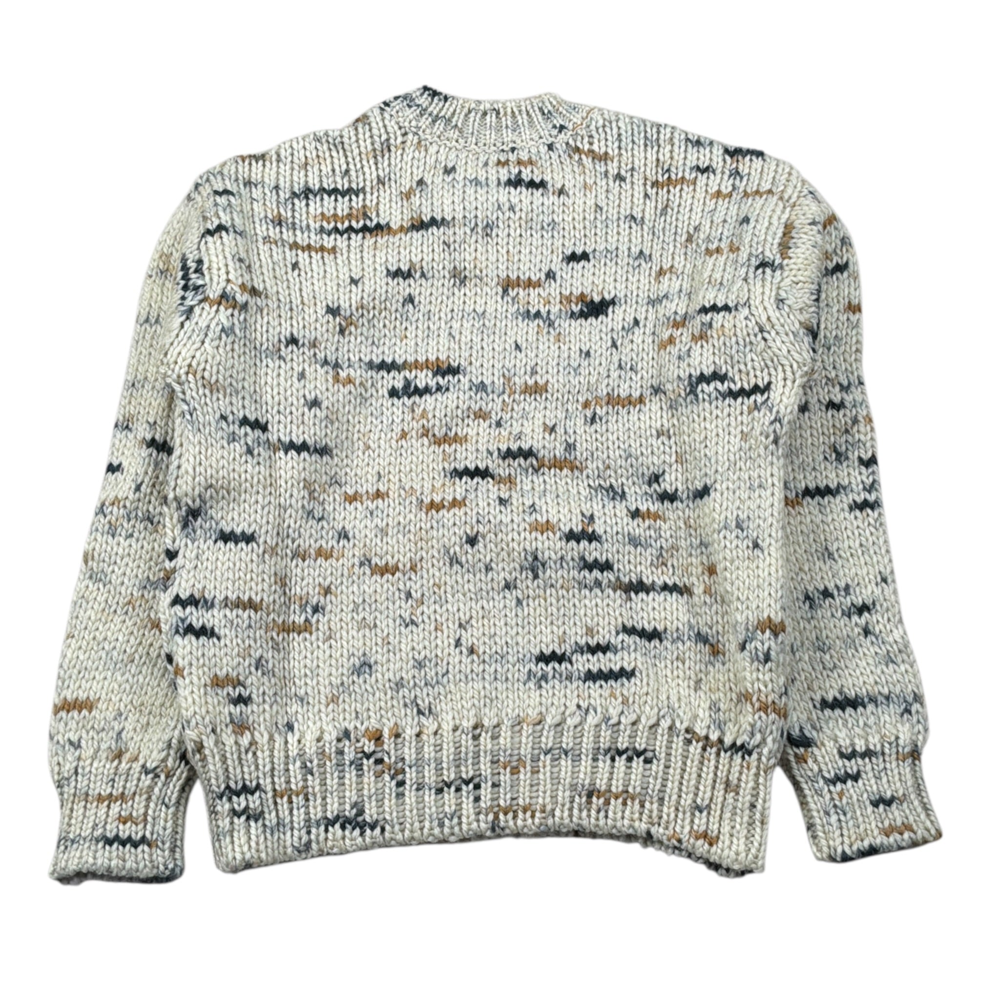 Dondup Maglia Girocollo tinta unita con Ricami Beige per Bambino DMMA030 BEIGE DONDUP 