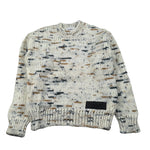 Dondup Maglia Girocollo tinta unita con Ricami Beige per Neonato DMMA030N BEIGE DONDUP 