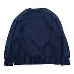 Dondup Maglia tinta unita Girocollo con Logo Blu per Bambino DMMA0322 BLU DONDUP 