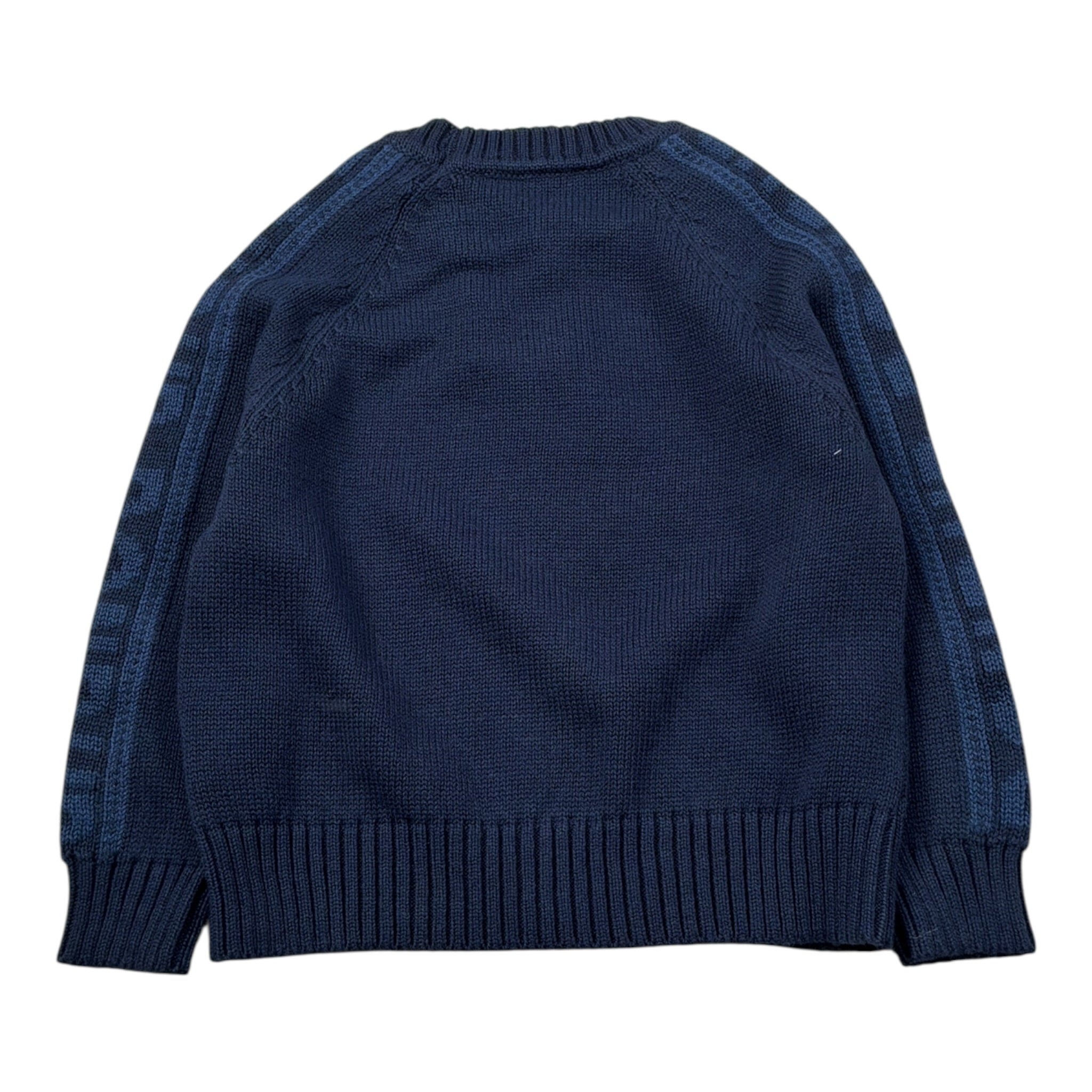 Dondup Maglia tinta unita Girocollo con Logo Blu per Bambino DMMA0322 BLU DONDUP 