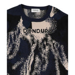 Dondup Maglia tinta unita con Stampa Blu per Bambino DMMA037 BLU DONDUP 