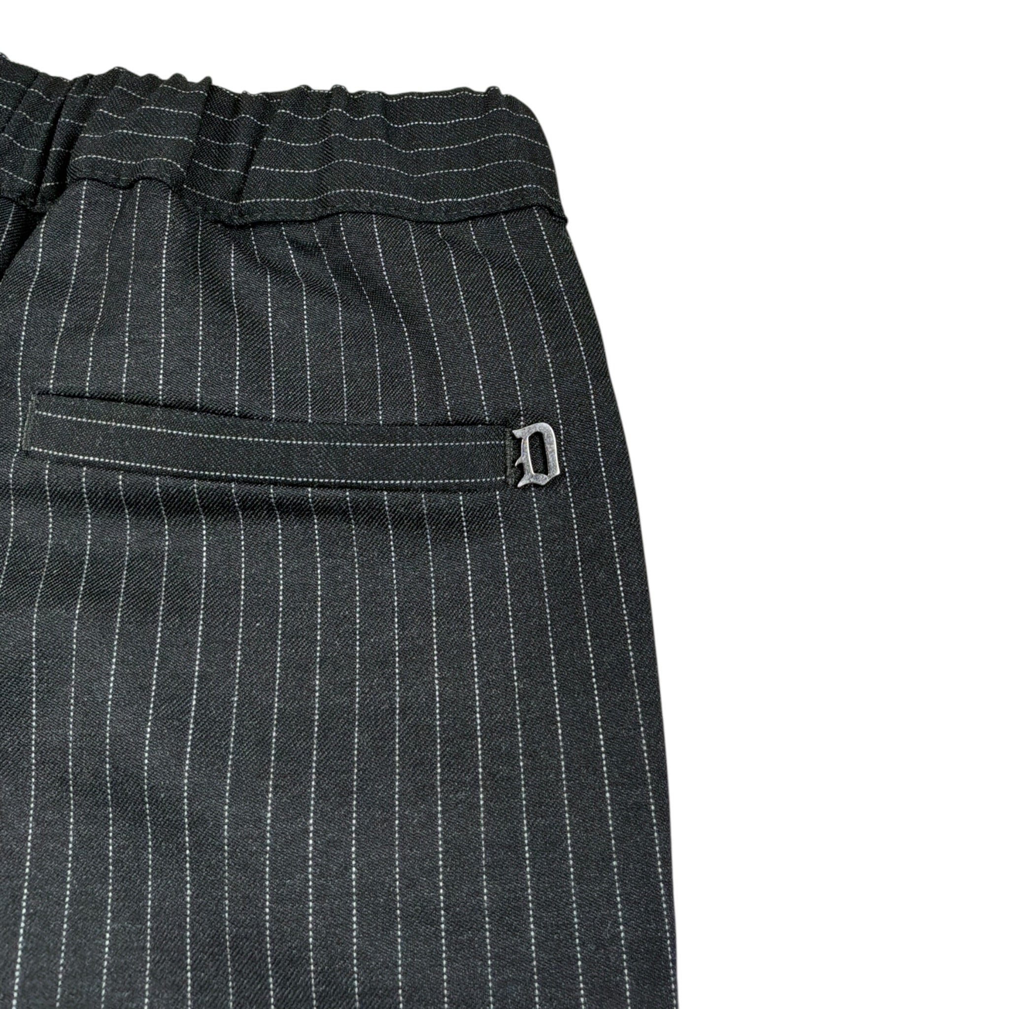 Dondup Pantalone tinta unita con Elastico In Vita Nero per Bambino DMPA143 NERO DONDUP 