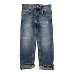 Dondup Jeans tinta unita con Strappi Blu per Bambino DMPA166 BLU DONDUP 
