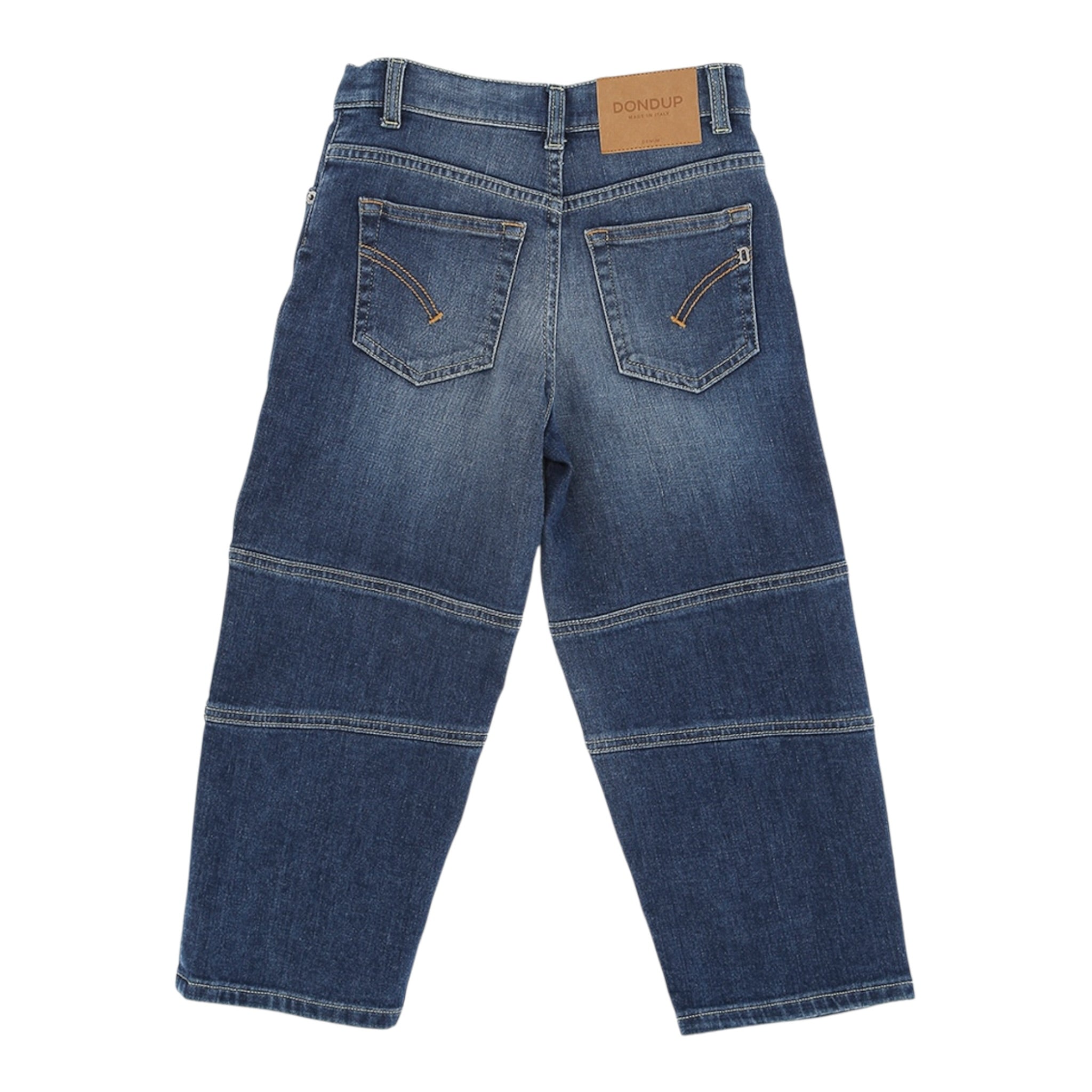 Dondup Jeans tinta unita con Tasconi Blu per Bambino DMPA176 BLU DONDUP 