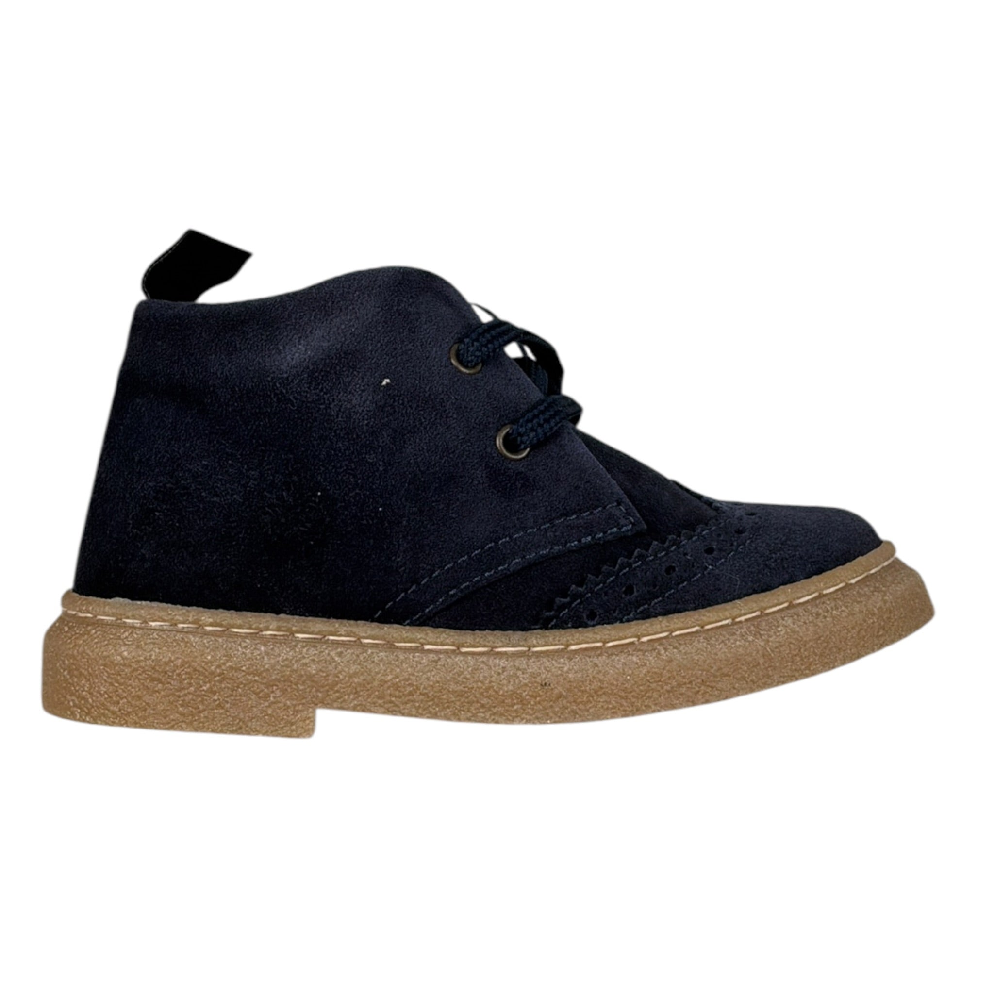 Dou Dou Stivale tinta unita con Lacci Blu per Bambino 24IDE416J BLU DOU DOU 