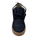 Dou Dou Stivale tinta unita con Lacci Blu per Bambino 24IDE416J BLU DOU DOU 