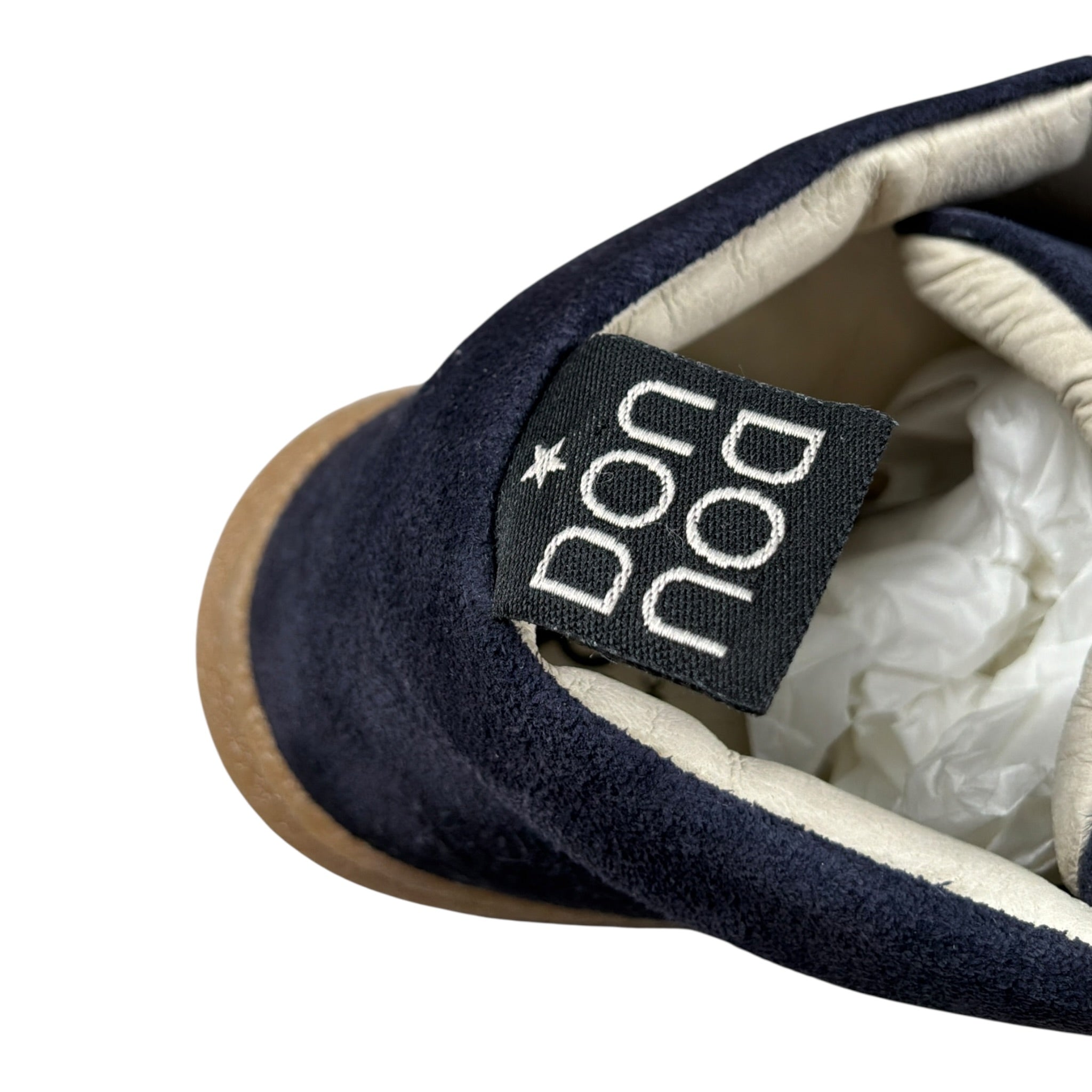 Dou Dou Stivale tinta unita con Lacci Blu per Bambino 24IDE416J BLU DOU DOU 