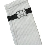 Dou Dou Calzini tinta unita con Logo Bianco per Bambina DS0P10 BIANCO DOU DOU 