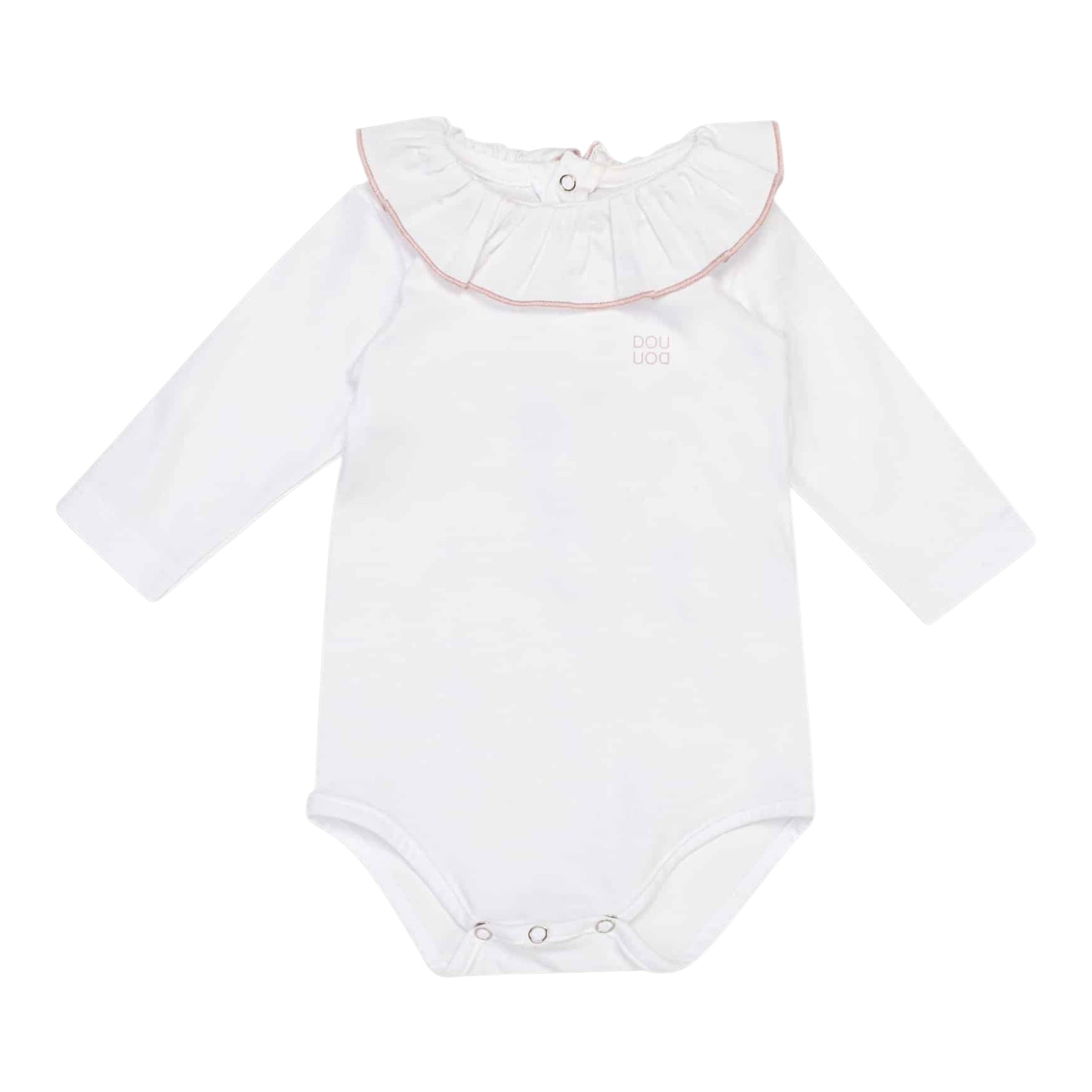 Dou Dou Body Manica Lunga tinta unita Bianco per Neonata DTA020 BIANCO DOU DOU 
