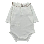 Dou Dou Body Manica Lunga tinta unita Bianco per Neonata DTA020 BIANCO DOU DOU 