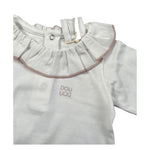 Dou Dou Body Manica Lunga tinta unita Bianco per Neonata DTA020 BIANCO DOU DOU 