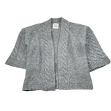 Dou Dou Cardigan tinta unita con Logo Grigio per Bambina DV9A40 GRIGIO DOU DOU 