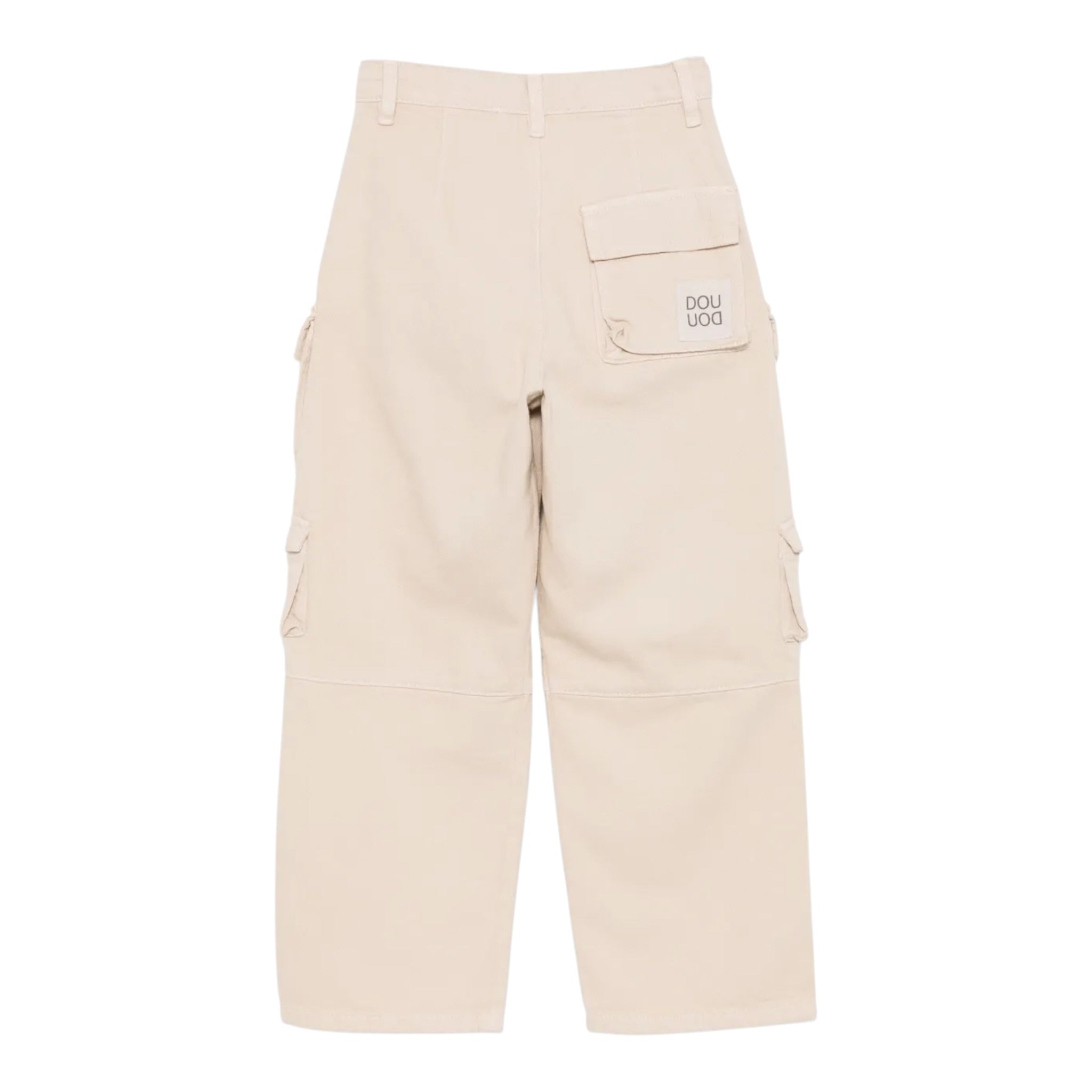 Dou Dou Pantalone tinta unita Modello Cargo Beige per Bambina DW6P30X BEIGE DOU DOU 