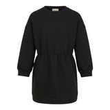 Dou Dou Abito tinta unita con Fiocco Rimovibile Nero per Bambina DX1A50X NERO DOU DOU 