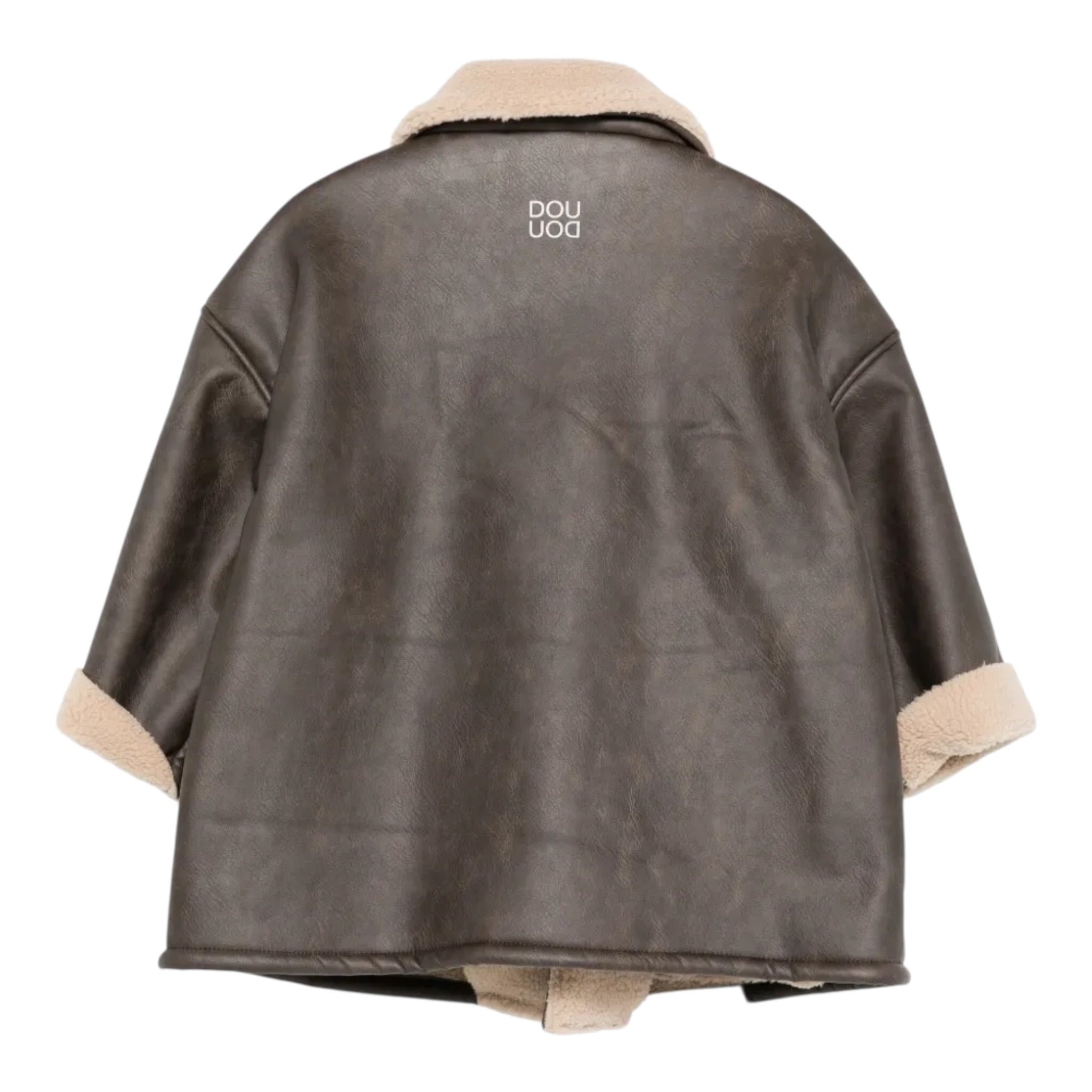 Dou Dou Montone tinta unita In Ecopelle Marrone per Bambino DX2P70X MARRONE DOU DOU 