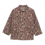 Dou Dou Giubbino tinta unita con Fantasia Militare Marrone per Bambino DX2Q27 MARRONE DOU DOU 