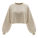 Dou Dou Felpa tinta unita Girocollo Beige per Bambina DX4A00 BEIGE DOU DOU 